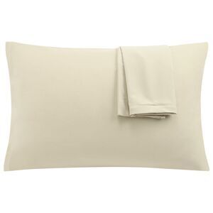 2pcs Pillow Cases Soft Microfiber Pillowcases with Zipper (20"x36") Khaki